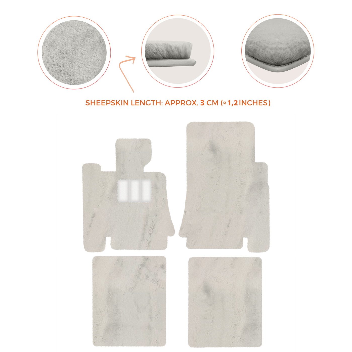 Premium Sheepskin Floor Mats for Bentley Mulsanne (2010-2020)