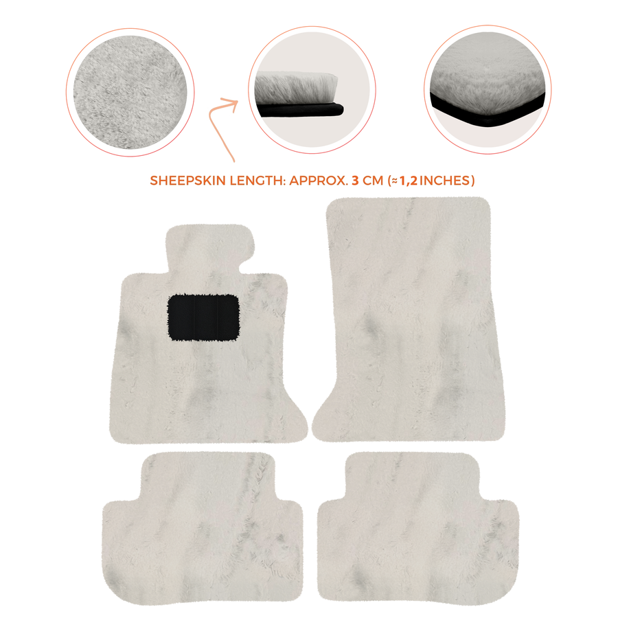 Premium Sheepskin Floor Mats for Rolls-Royce Ghost Series I RR2
