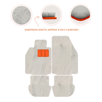 Premium Luxury Sheepskin Floor Mats for Porsche 911 (2004-2012)