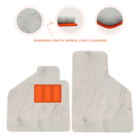 Premium Sheepskin Floor Mats for Lamborghini Aventador (2012-2022)