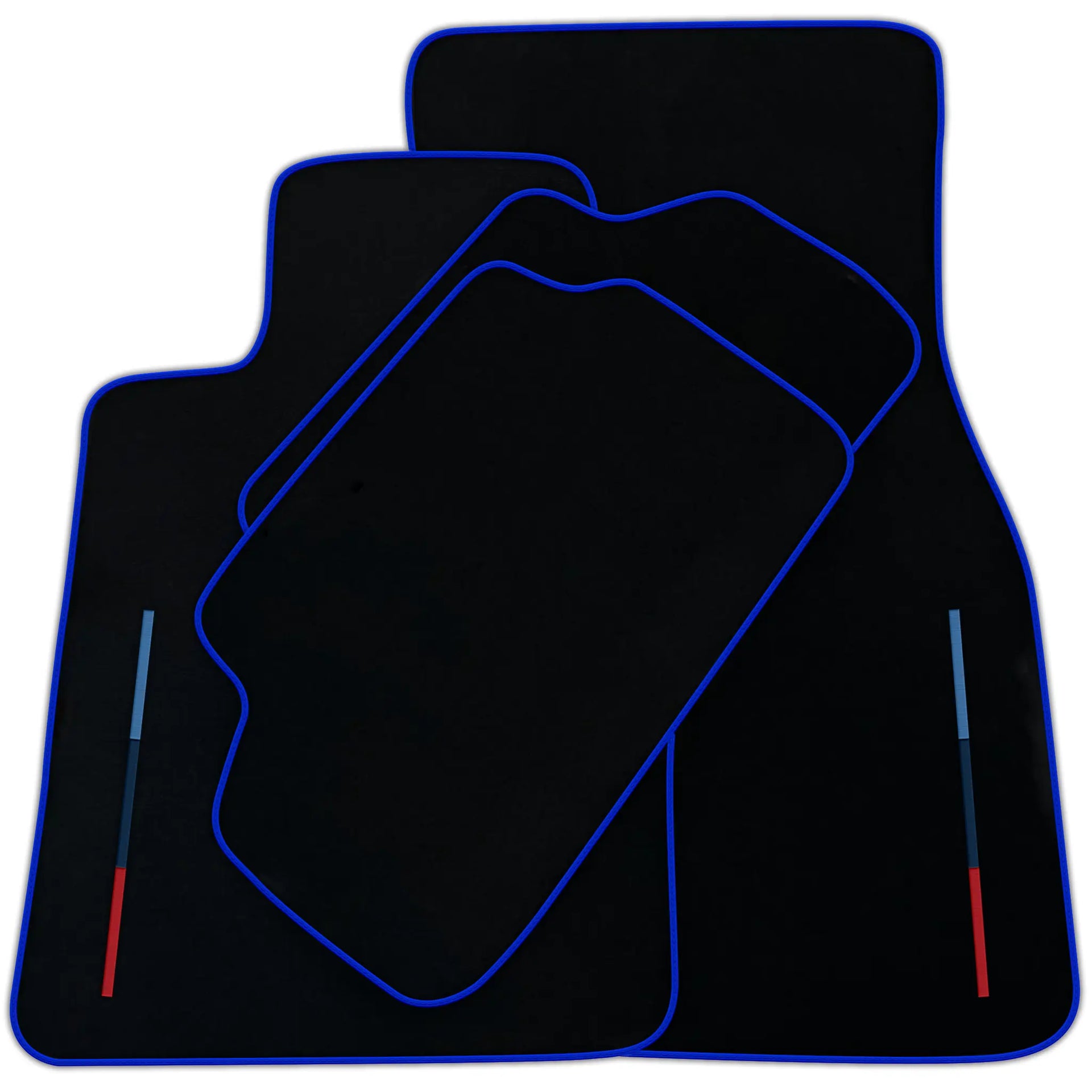 Black Floor Mats For BMW 8 Series G15 2-door Coupe With 3 Color Stripes Tailored Set Perfect Fit | Various Trim Color