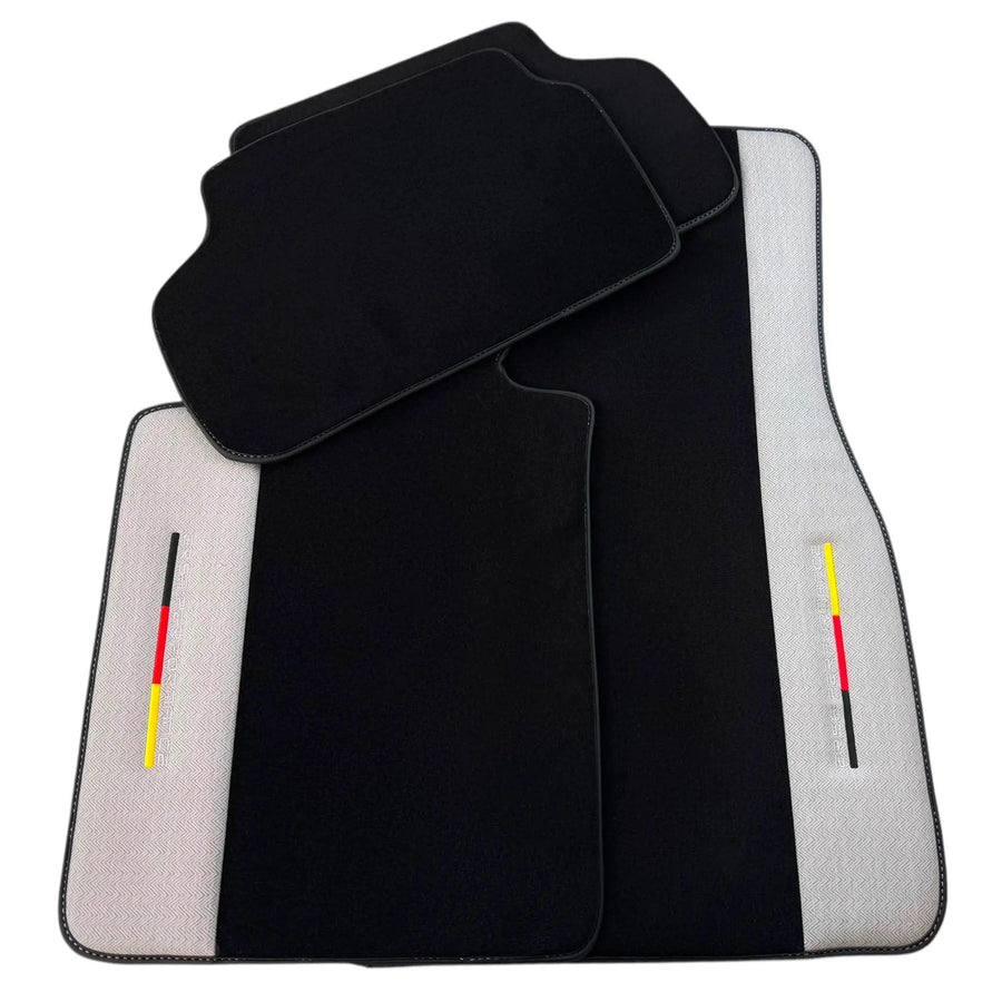Black Floor Mats for BMW F74 Gran Coupe (2025-2026) with Gray Leather