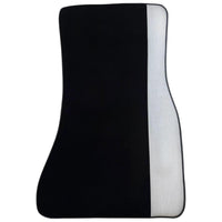 Black Floor Mats for BMW G60 (2023-2026) Sedan with Gray Leather Borders