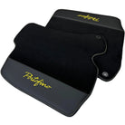 Black Floor Mats for Ferrari Portofino (2018-2023) with Leather - AutoWin