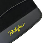 Black Floor Mats for Ferrari Portofino (2018-2023) with Leather - AutoWin