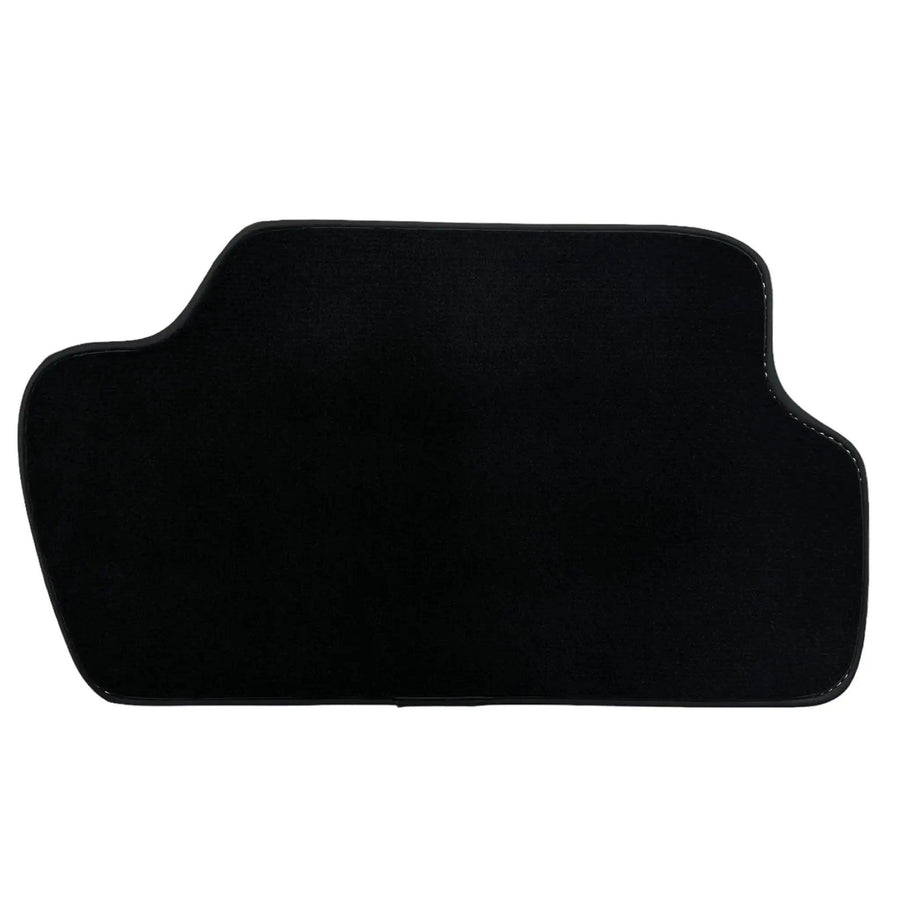 Black Floor Mats for Mini Cabrio F57 Convertible (2016-2023) with Leather - AutoWin