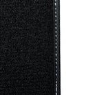 Black Floor Mats for Mini Cabrio F57 Convertible (2016-2023) with Leather - AutoWin