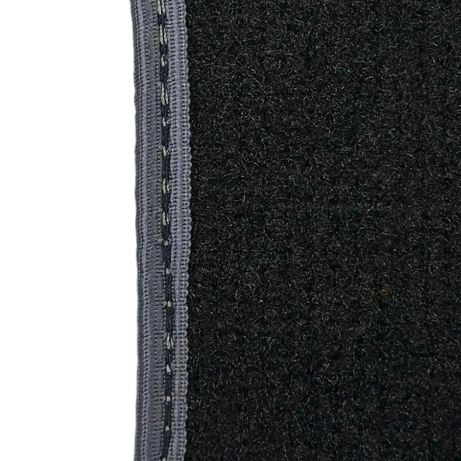 Black Floor Mats for Mini Cabrio R52 Convertible (2004-2009) with Gray Trim - AutoWin