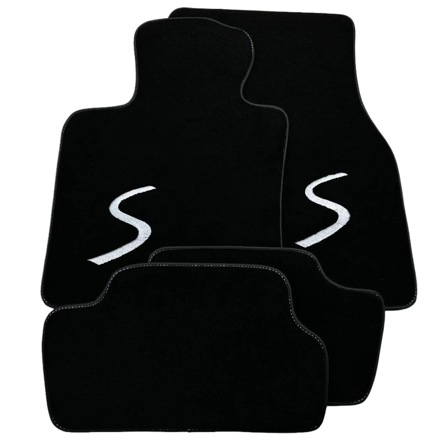 Black Floor Mats for Mini Cabrio R56 Convertible (2009-2016) - AutoWin