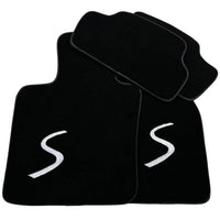 Black Floor Mats for Mini Cabrio R56 Convertible (2009-2016) - AutoWin