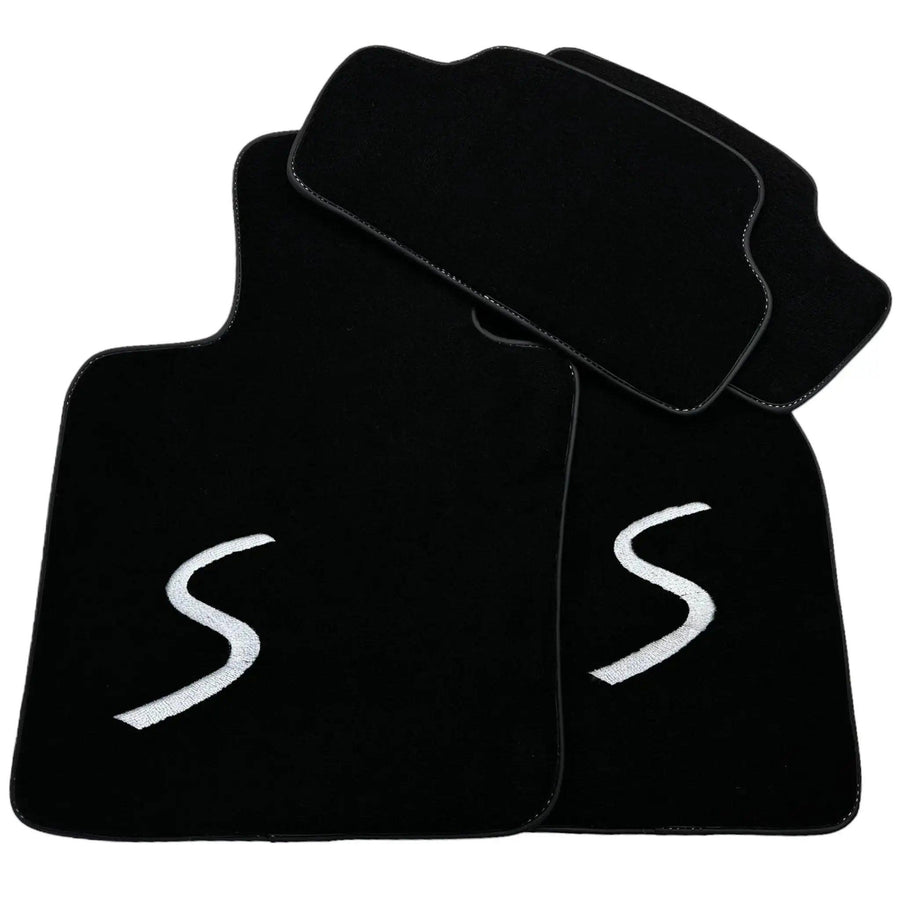 Black Floor Mats for Mini Cabrio R56 Convertible (2009-2016) - AutoWin