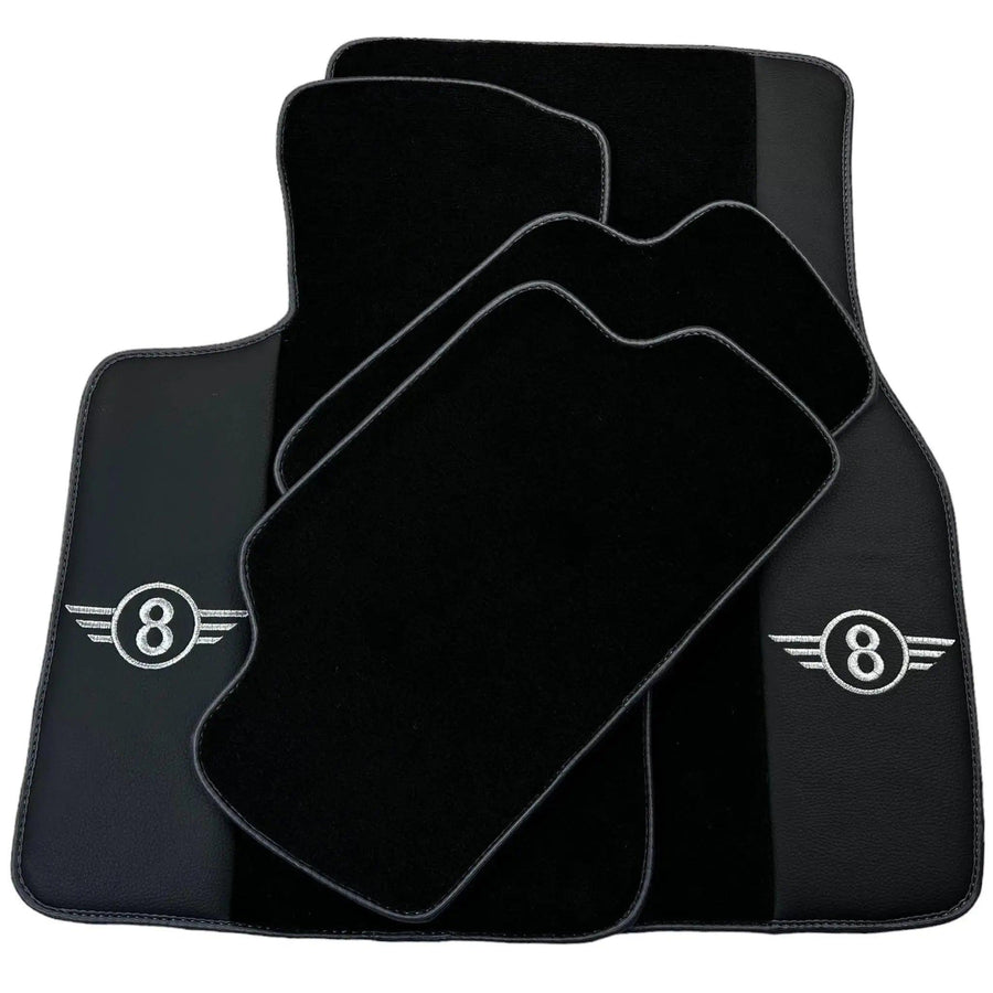 Black Floor Mats for Mini Clubman F54 (2015-2019) | Gray Trim - AutoWin