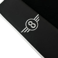 Black Floor Mats for Mini Countryman F60 (2017-2023) with Leather | White Trim - AutoWin
