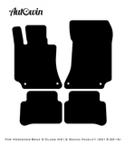 Black Leather Floor Mats For Mercedes Benz E-Class W212 Sedan Facelift (2013-2016) | ER56 Design - AutoWin