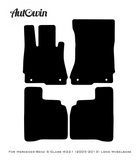 Black Leather Floor Mats For Mercedes Benz S-Class W221 (2005-2013) Long Wheelbase | ER56 Design - AutoWin