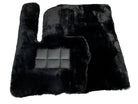 Black Sheepskin Floor Mats For Mercedes Benz B-Class W246 (2011-2019) | ER56 Design - AutoWin