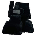 Black Sheepskin Floor Mats For Mercedes Benz C-Class S206 Wagon (2021-2023) Hybrid | ER56 Design - AutoWin