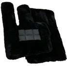 Black Sheepskin Floor Mats For Mercedes Benz C-Class S206 Wagon (2021-2023) Hybrid | ER56 Design - AutoWin