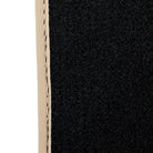 Black Stitched Leather Floor Mats for Maserati GranCabrio MC (2013-2019) | Beige Trim - AutoWin