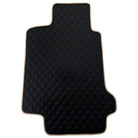 Black Stitched Leather Floor Mats for Maserati GranTurismo Sportline (2009-2019) | Beige Trim - AutoWin
