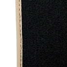 Black Stitched Leather Floor Mats for Maserati GranTurismo Sportline (2009-2019) | Beige Trim - AutoWin