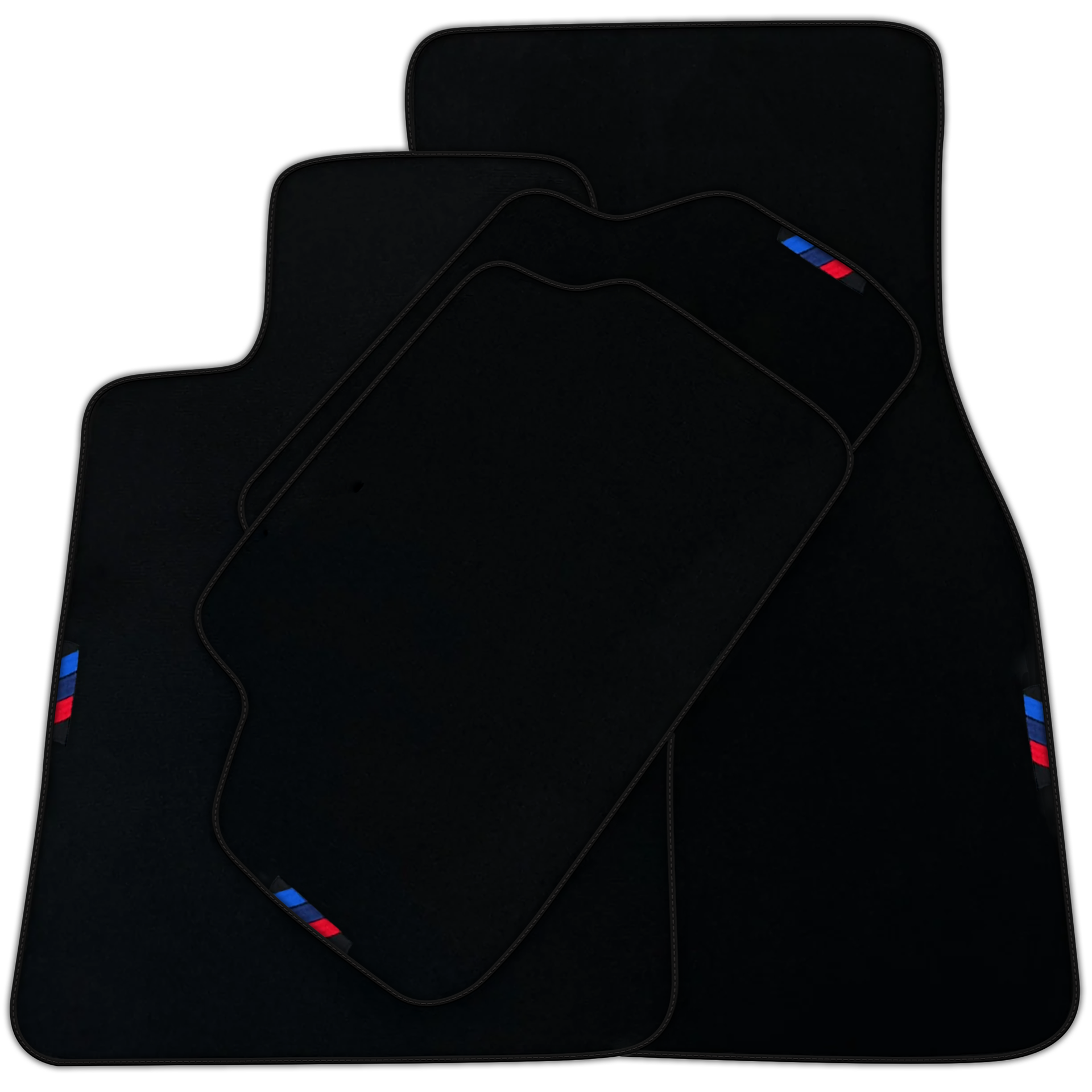 Black Mats For BMW M6 F13 Coupe | Sky Blue Trim | Various Trim Colors