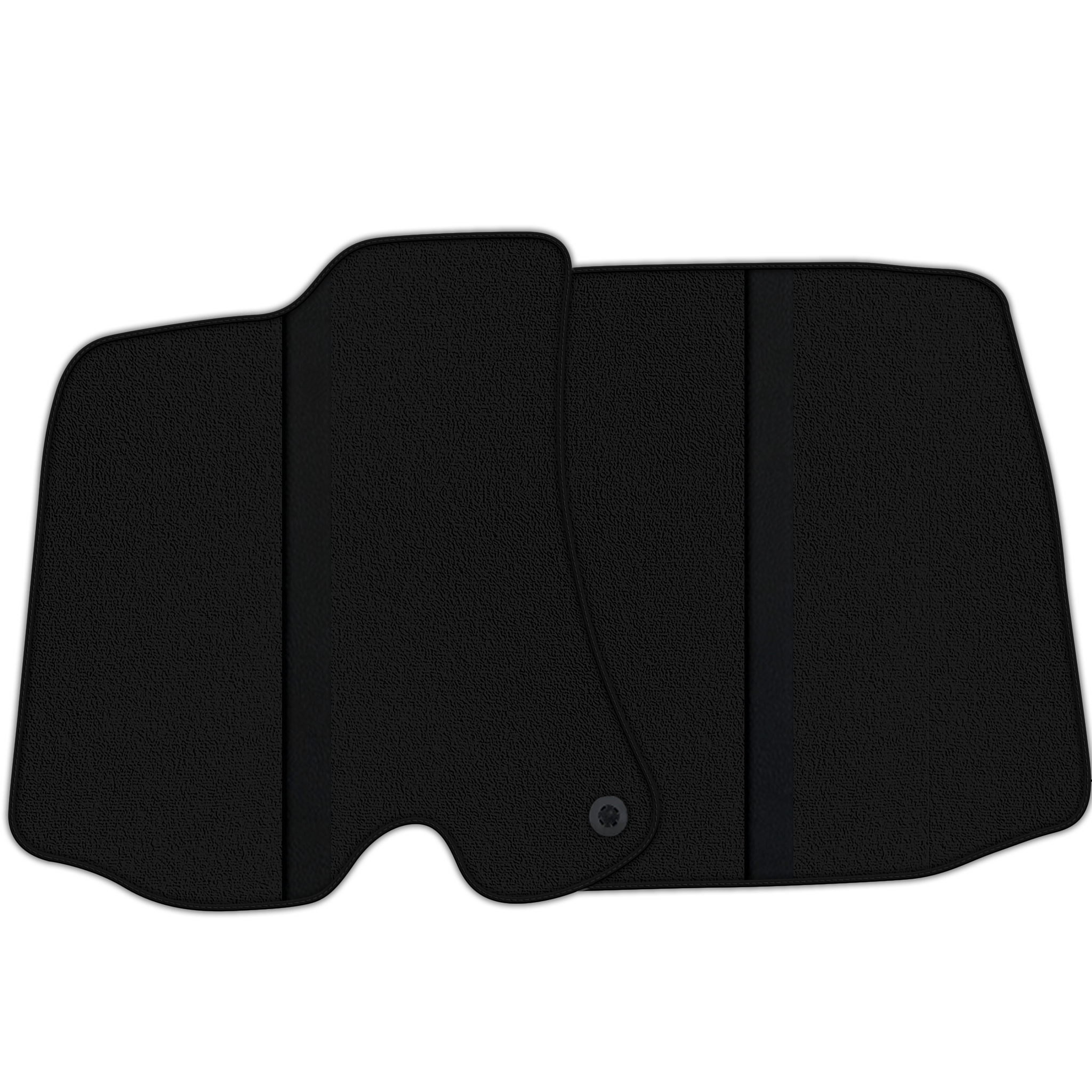 Black Floor Mats with Leather Line for Ferrari Roma (2021-2024) - Various Colors