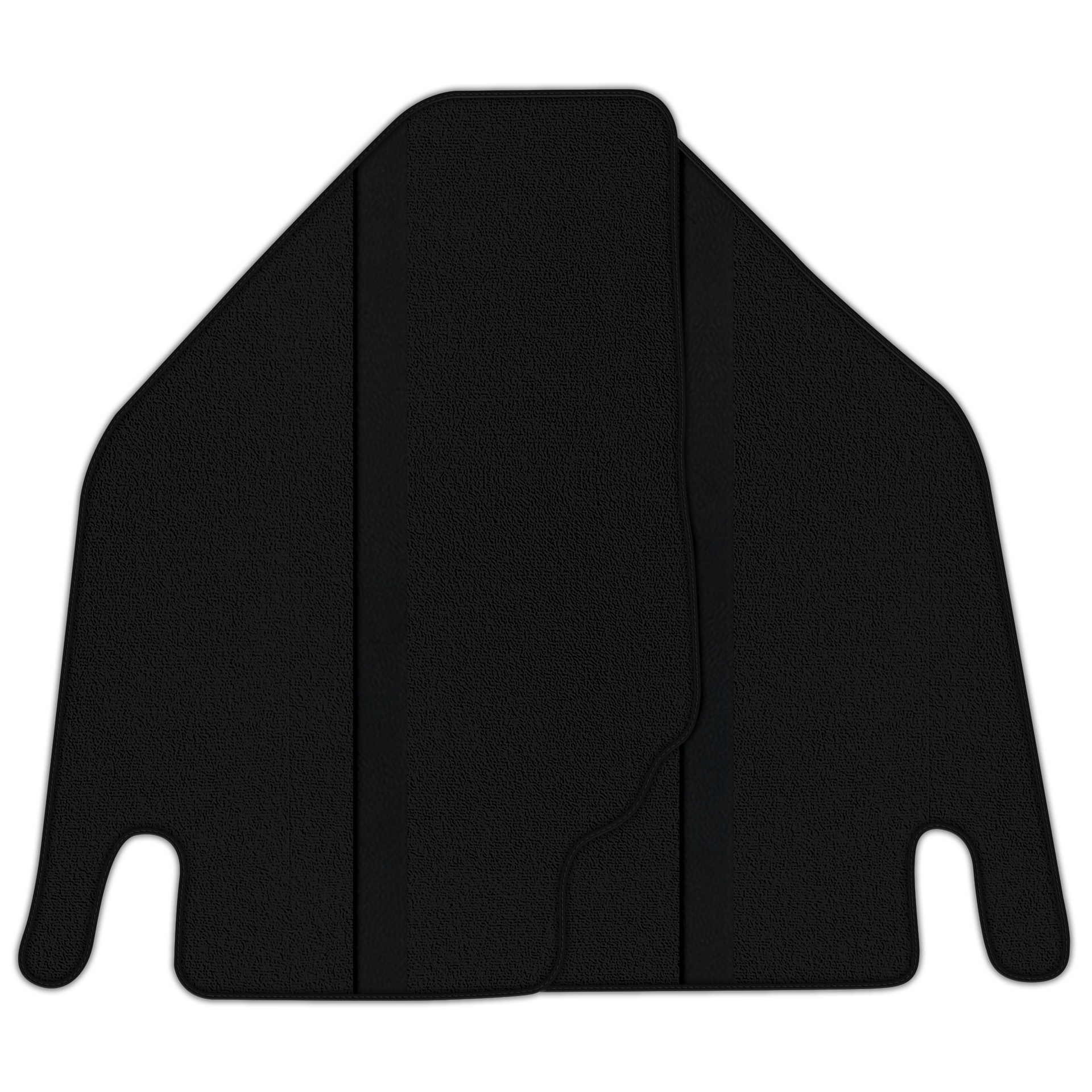 Custom Black Floor Mats with Leather for Lamborghini Aventador SV