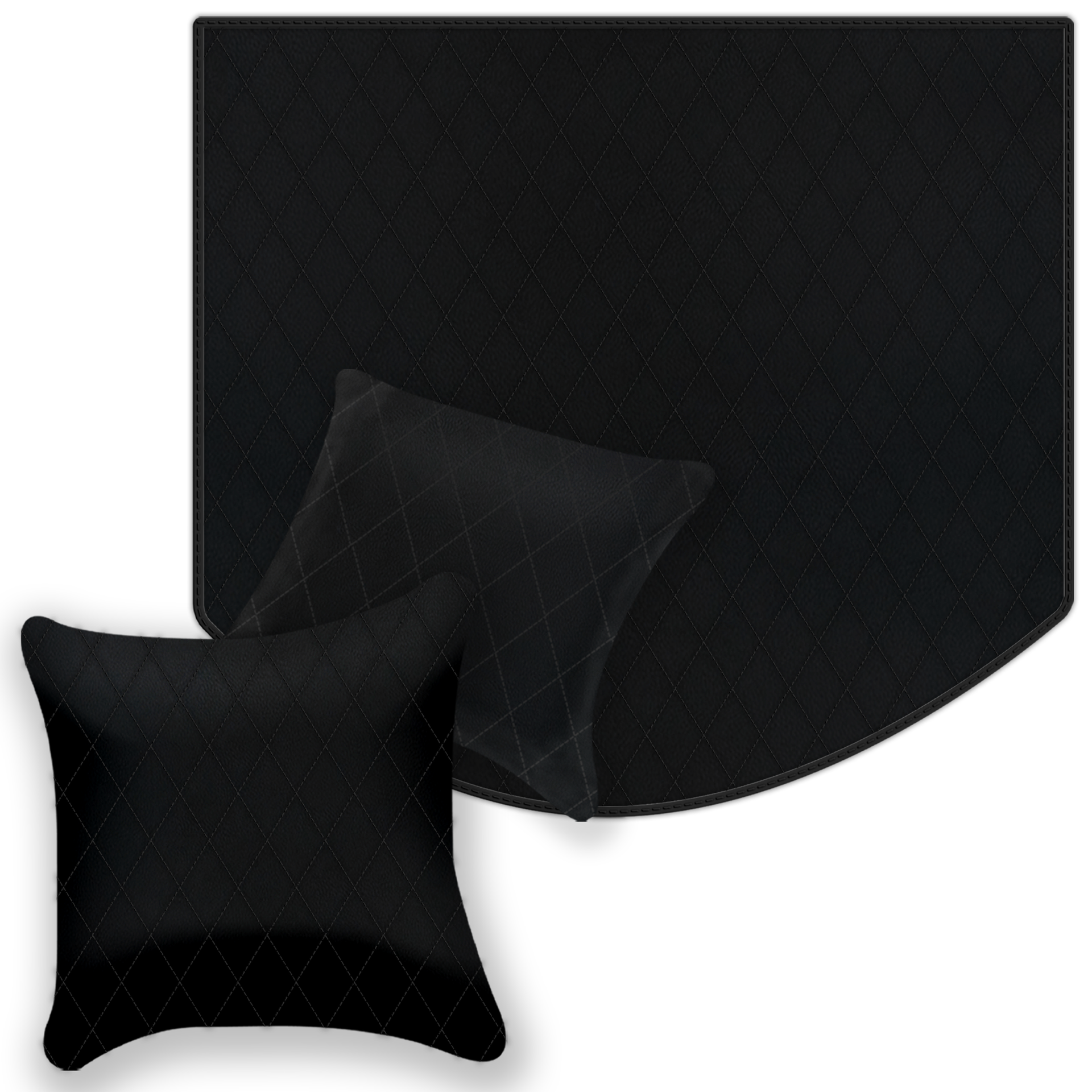 Premium Black Leather Floor Mats for Ferrari Mondial (1983-1993)