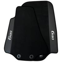 Black Floor Mats for Aston Martin DB9 Volante (2004-2016) Convertible with Leather