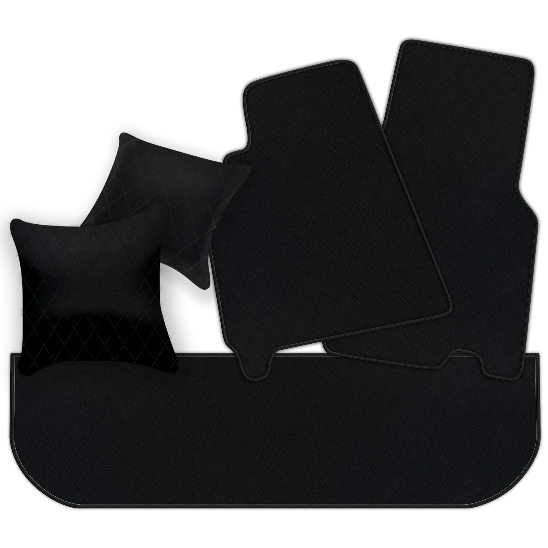 Customizable Floor Mats From Carpet With Leather for Ferrari 550 Maranello (1996-2002) - AutoWin