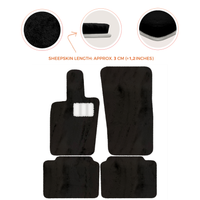 Luxury Sheepskin Floor Mats for Porsche Panamera (2017-2023)