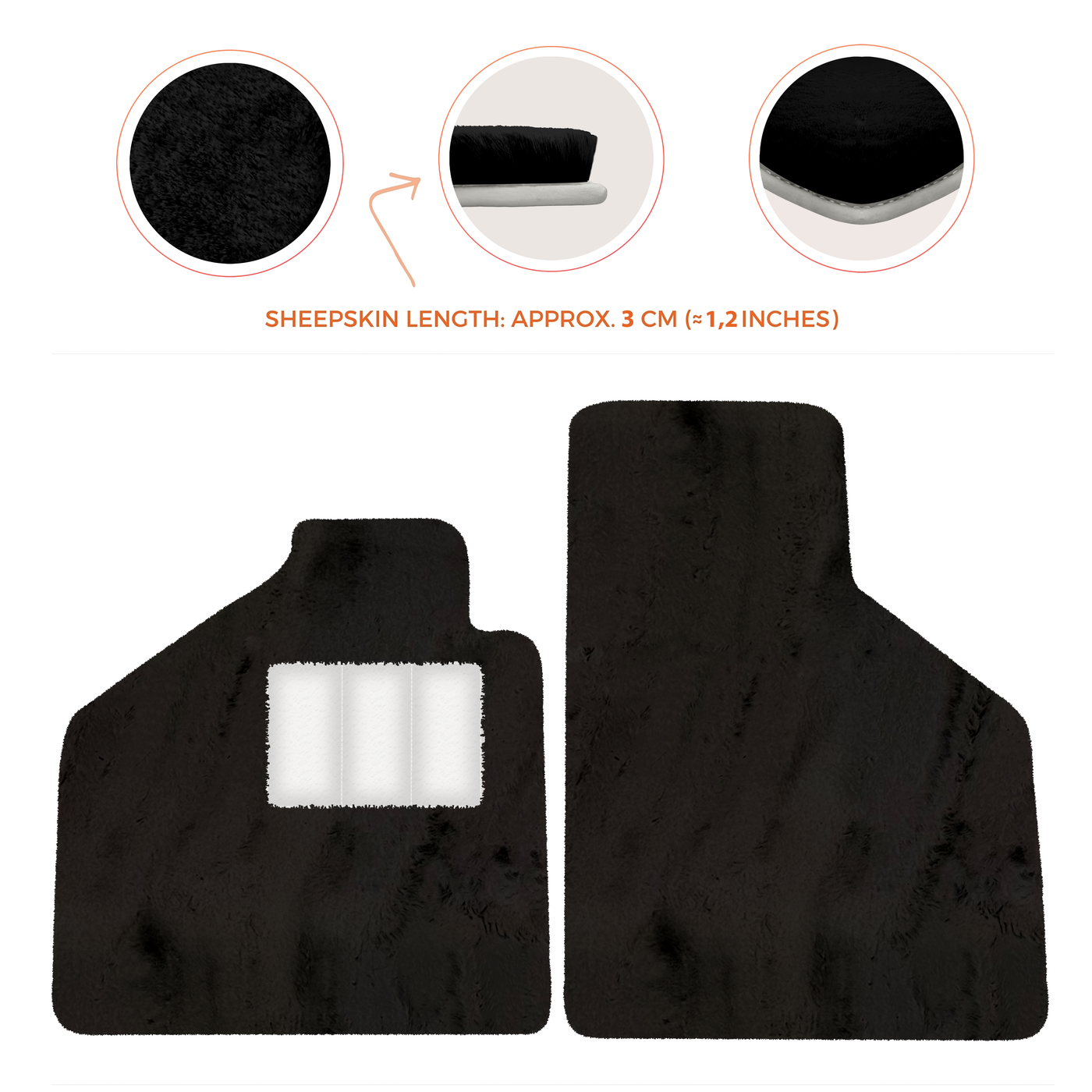 Premium Sheepskin Floor Mats for Lamborghini Aventador (2012-2022)