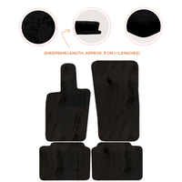 Luxury Sheepskin Floor Mats for Porsche Panamera (2017-2023)