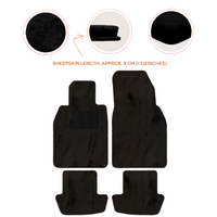 Premium Sheepskin Floor Mats for Porsche 911 991 (2012-2019)