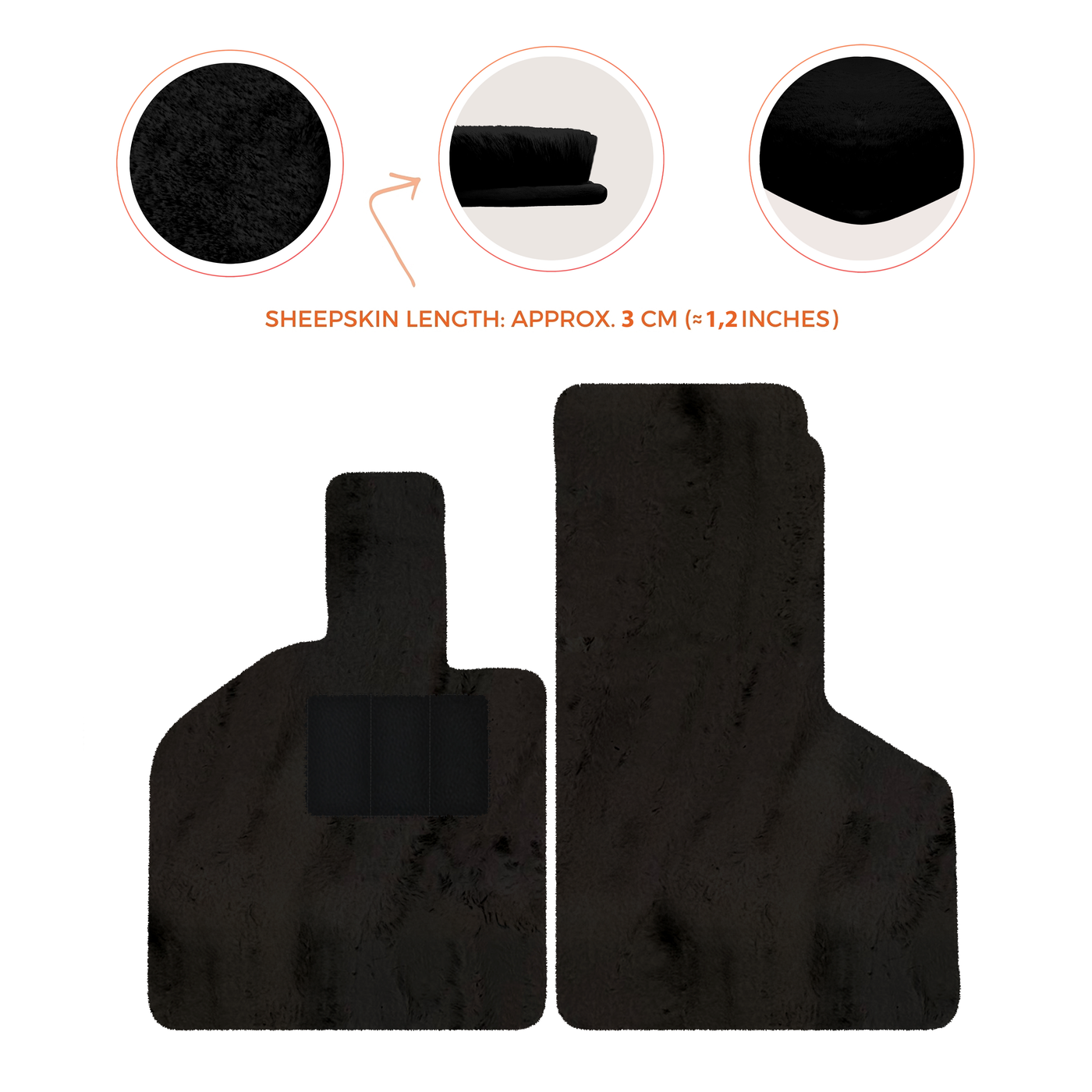 Luxury Sheepskin Floor Mats for Lamborghini Gallardo (2004-2014)