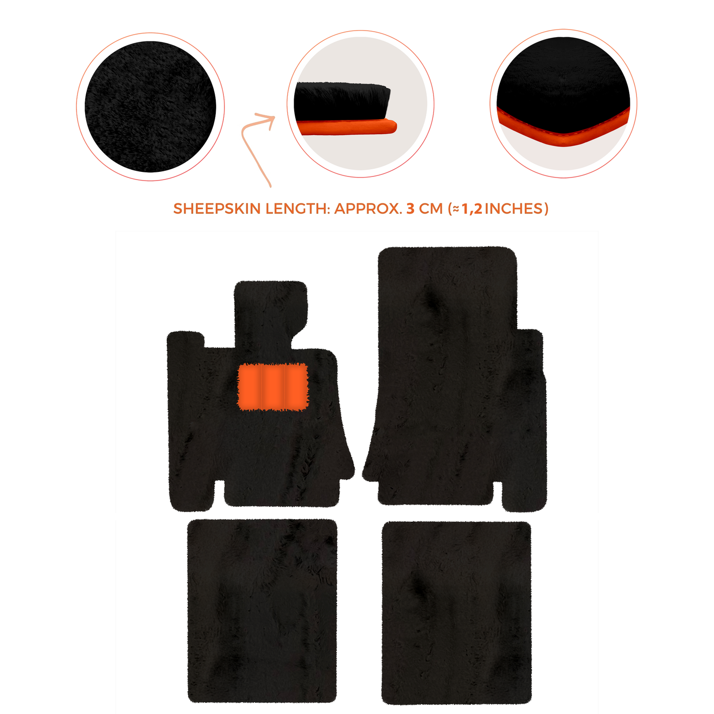 Premium Sheepskin Floor Mats for Bentley Mulsanne (2010-2020)