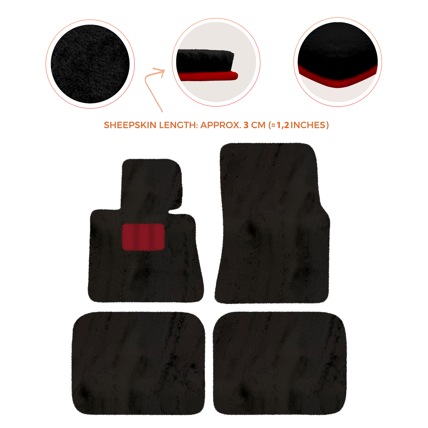 Luxury Sheepskin Floor Mats for Rolls-Royce Ghost Series I (2010-2014)
