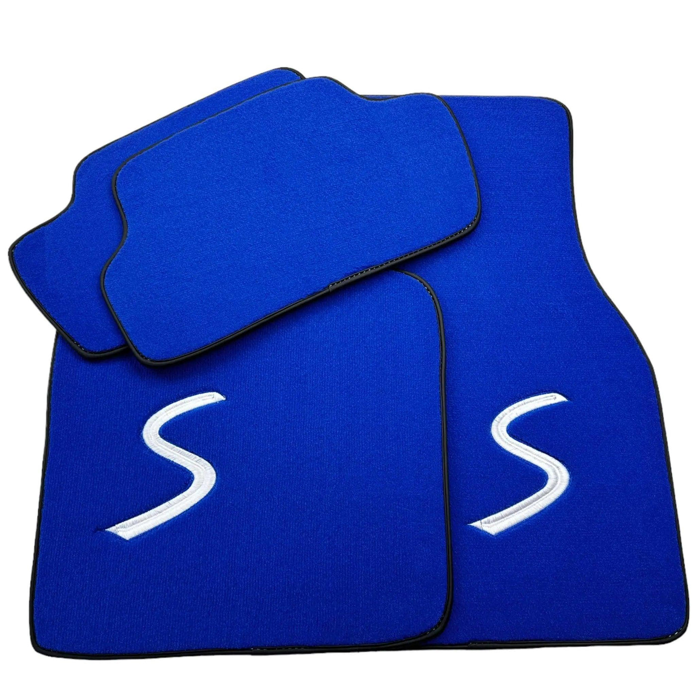 Blue Floor Mats for Mini Cabrio R56 Convertible (2009-2016) - AutoWin