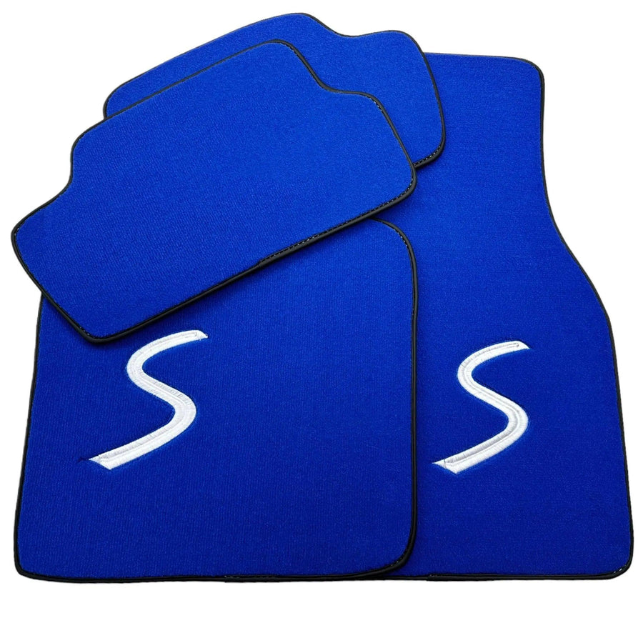 Blue Floor Mats for Mini Clubman F54 (2015-2019) - AutoWin