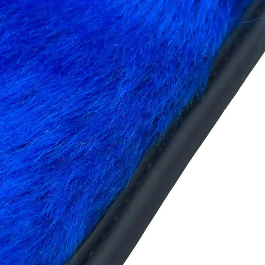 Blue Sheepskin Floor Mats for Rolls-Royce Wraith (2013-2023) - AutoWin