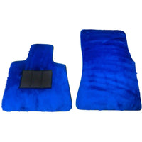Blue Sheepskin Floor Mats for Rolls-Royce Wraith (2013-2023) - AutoWin