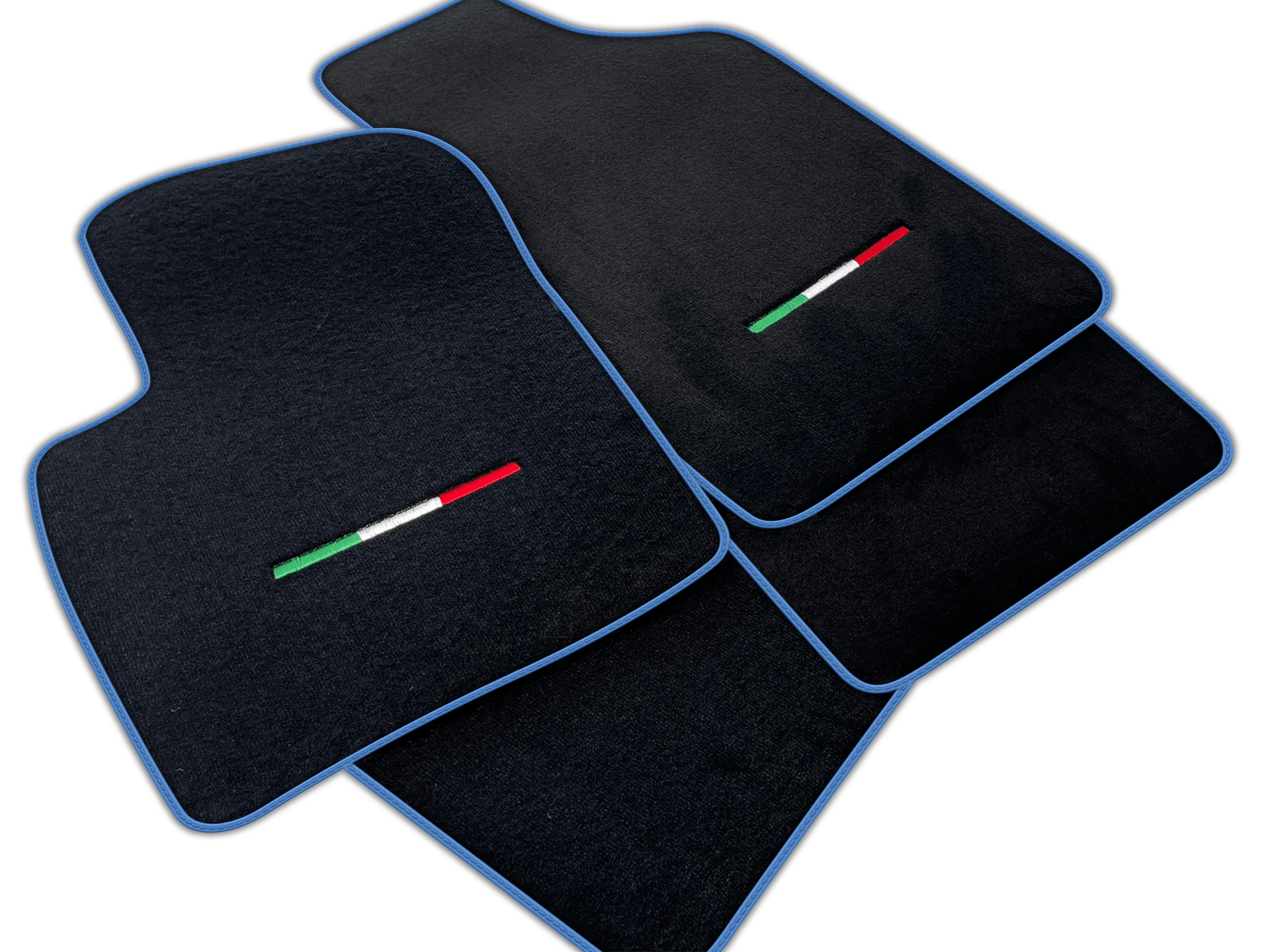 Italian Edition Black Floor Mats for Fiat 500 e (2020-2024) Hatchback