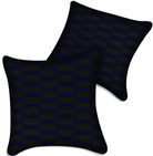 Customizable Black Leather Pillows Set of 2 for Lamborghini Vehicles