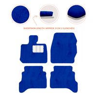 Premium Sheepskin Floor Mats for Land Rover Defender 90 (2007-2020)