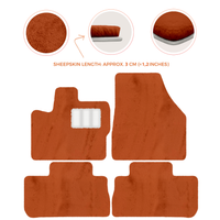 Premium Sheepskin Floor Mats for 2003-2007 Land Rover Freelander