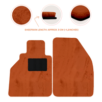 Sheepskin Floor Mats for Porsche 986 Boxster (1996-2004) - Sheepskin Length, Various Color Options