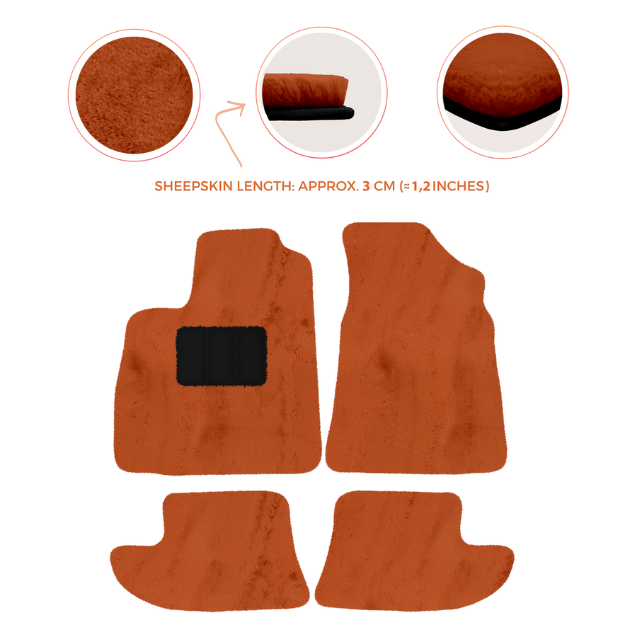 Premium Sheepskin Floor Mats for Bentley Continental GT (2003-2011)