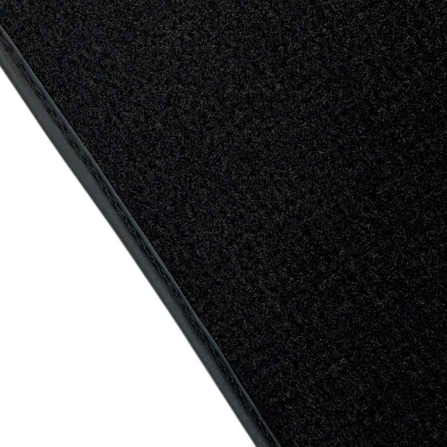 Brown Leather Viper Hex Pattern Floor Mats for Ferrari Purosangue (2023-2024) with Italian Flag
