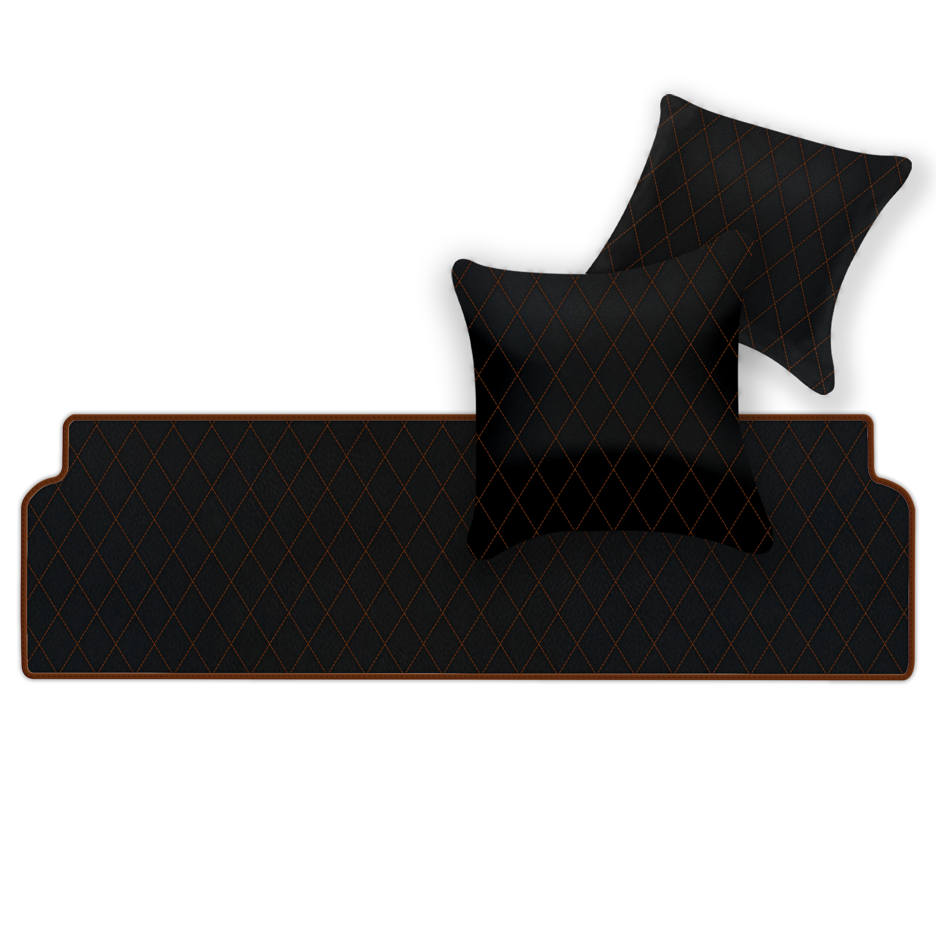 Premium Black Leather Floor Mats for Ferrari Mondial (1980-1993)